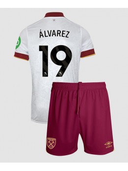 Billige West Ham United Edson Alvarez #19 Tredjedraktsett Barn 2024-25 Kortermet (+ Korte bukser)